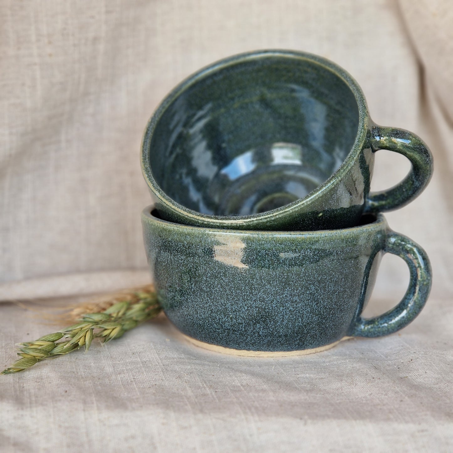 Green Cappuccino Mug