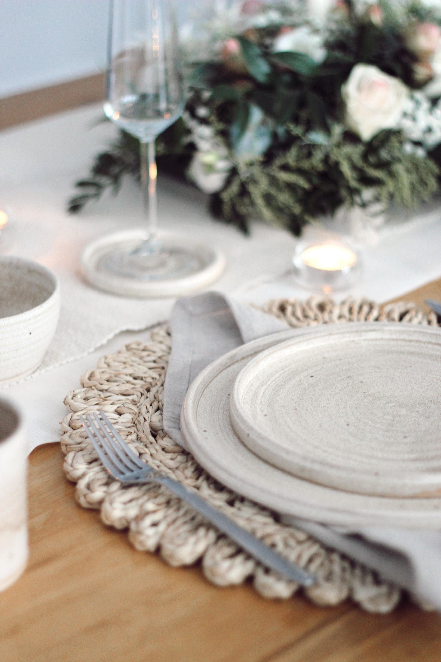 Cream Ceramic Plate