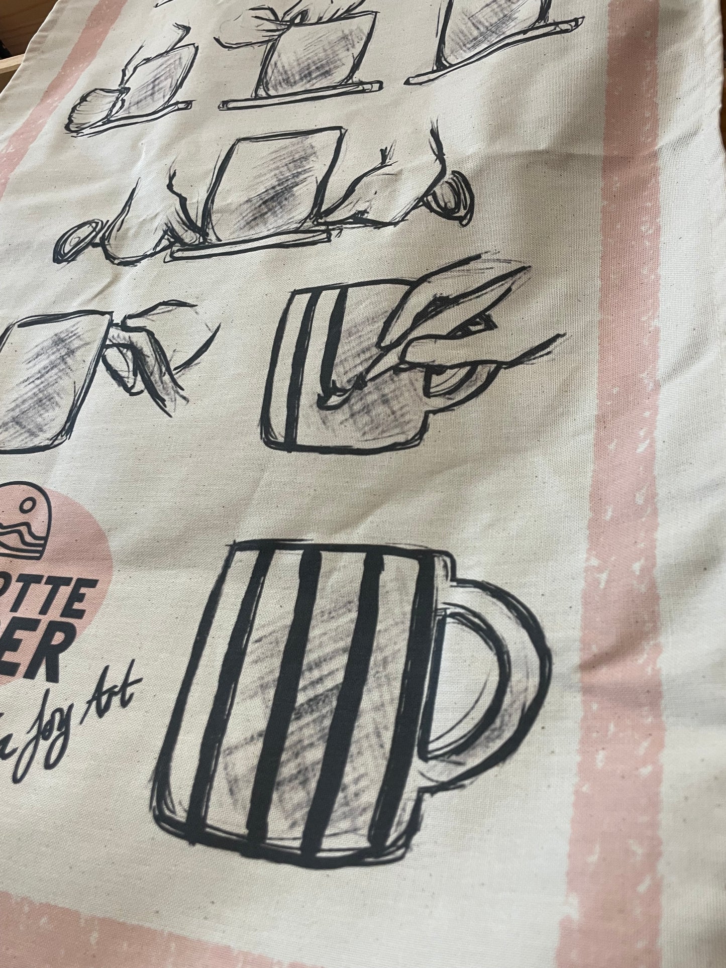 ‘The Pottery Process’ Teatowel