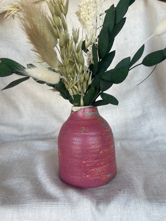 Dark Pink Bud Vase/ Reed Diffuser Bottle
