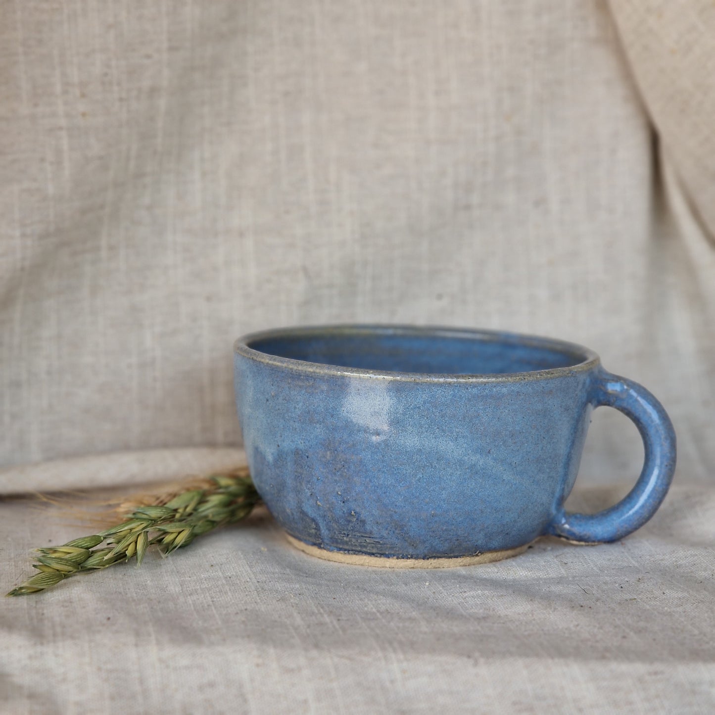 Sky Blue Cappuccino Mug