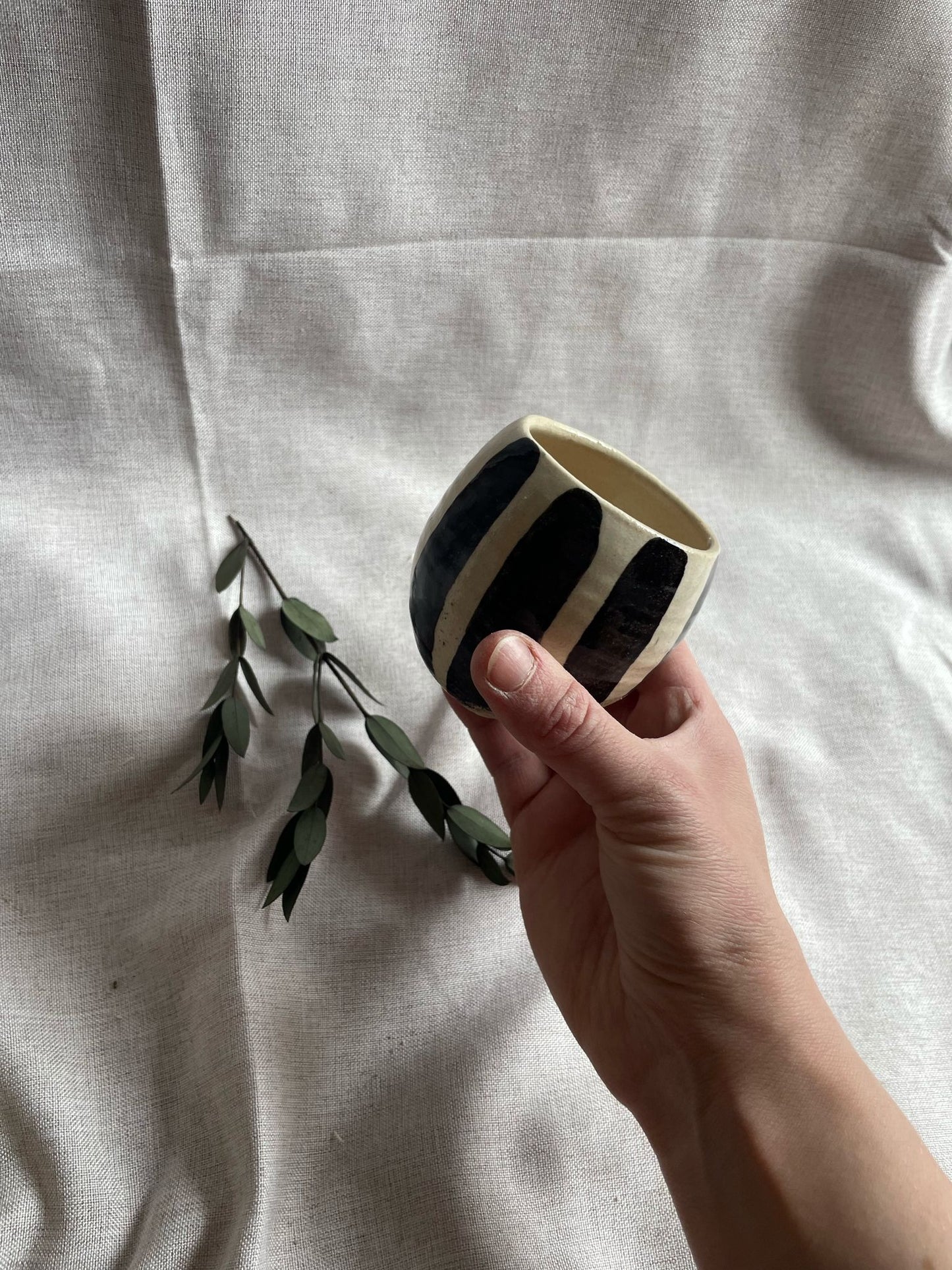 Stripe Mini Salt Pig