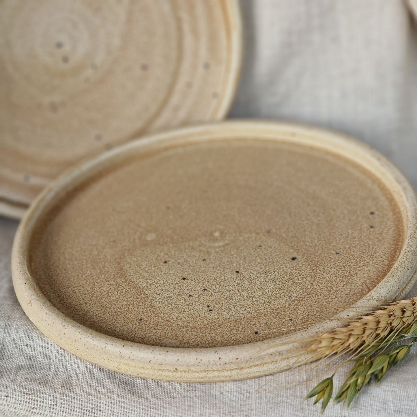 Cream Ceramic Plate