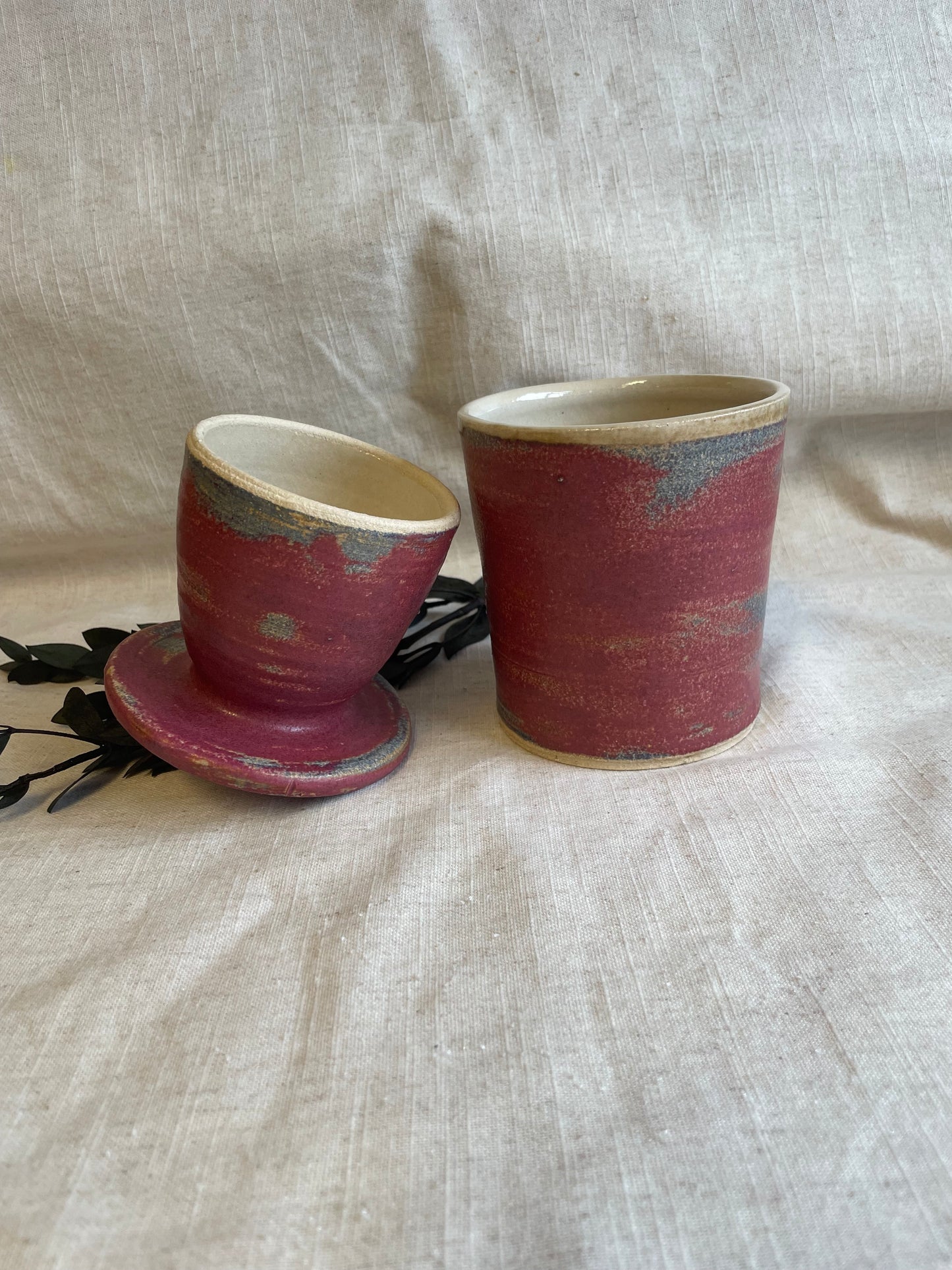 Dark Pink Butter Crock