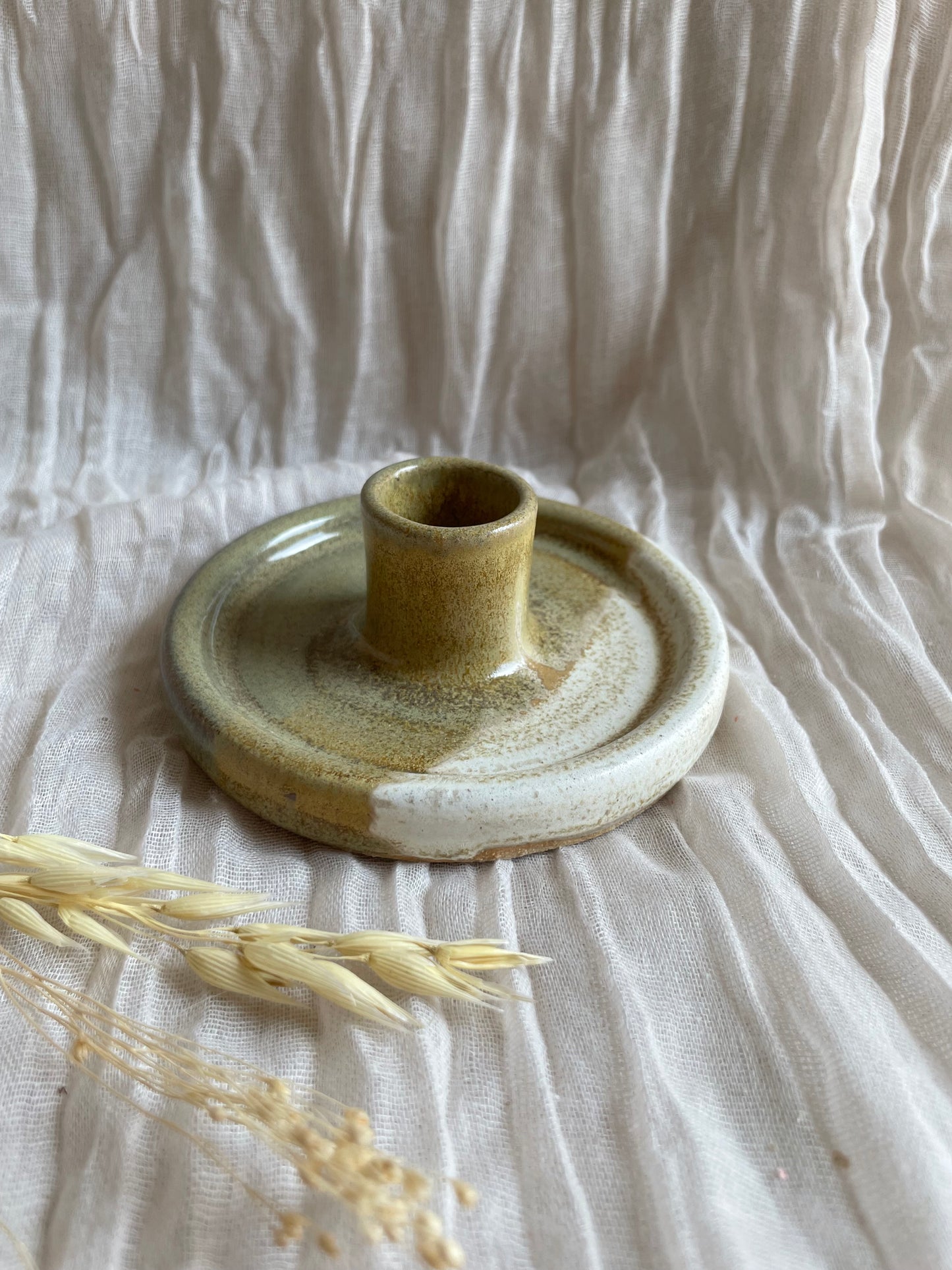 Bamboo Candlestick Holder