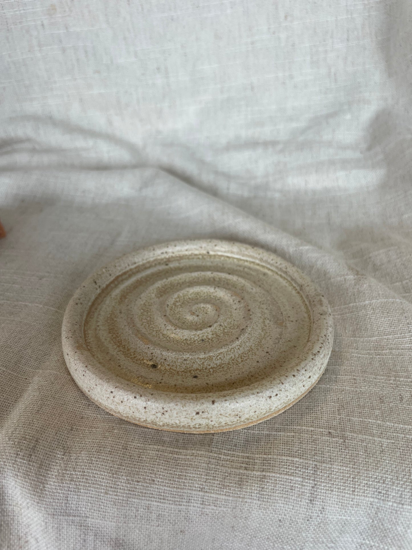 Cream Mini Soap Dish