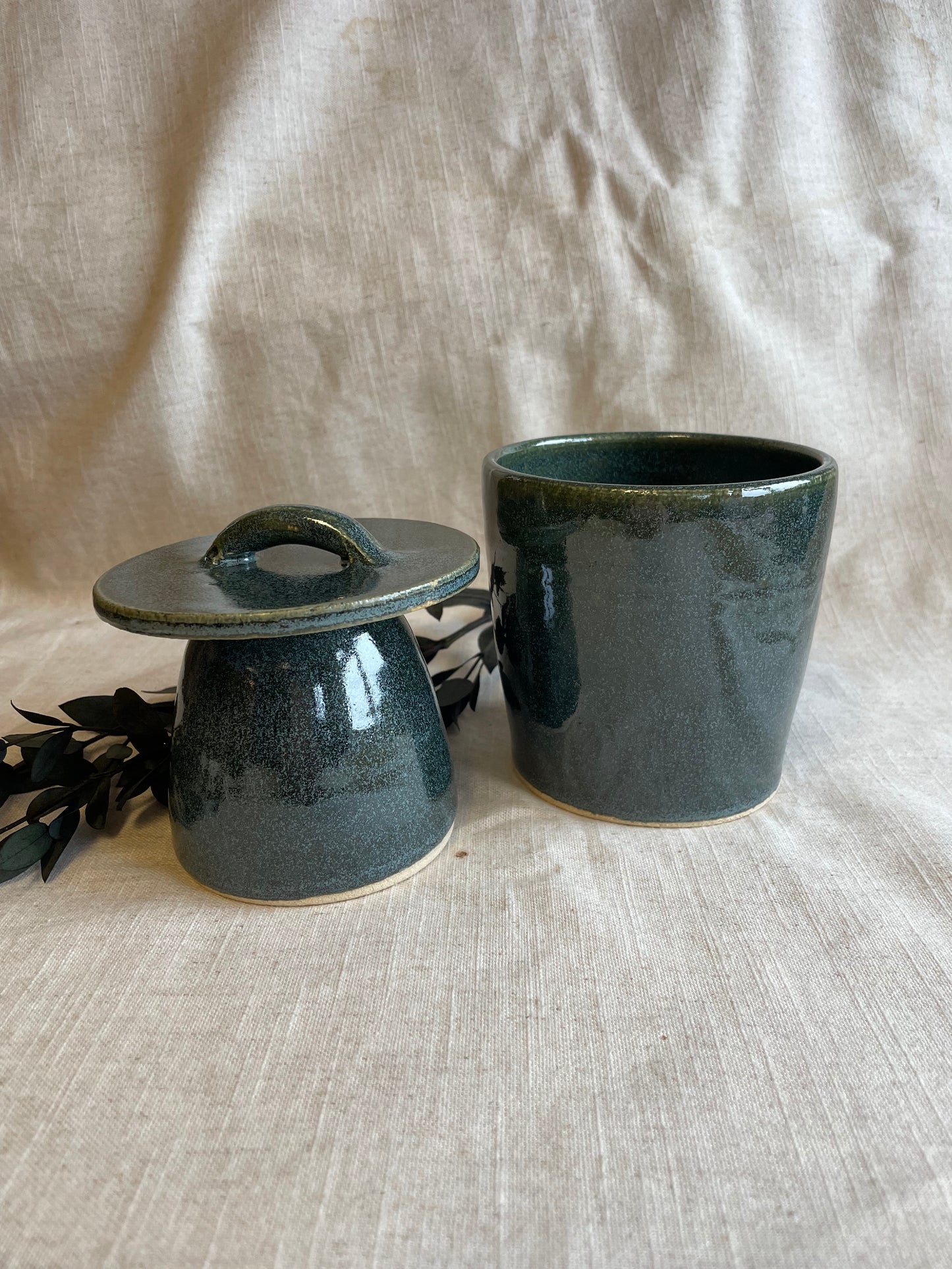 Green Butter Crock