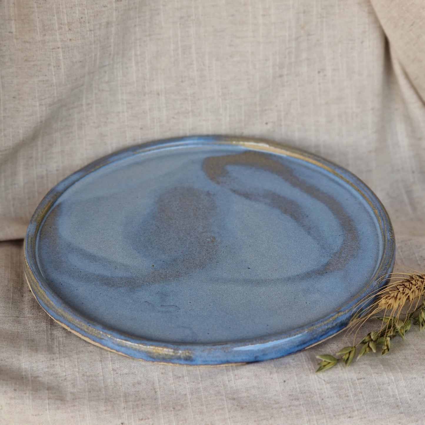Sky Blue Ceramic Plate