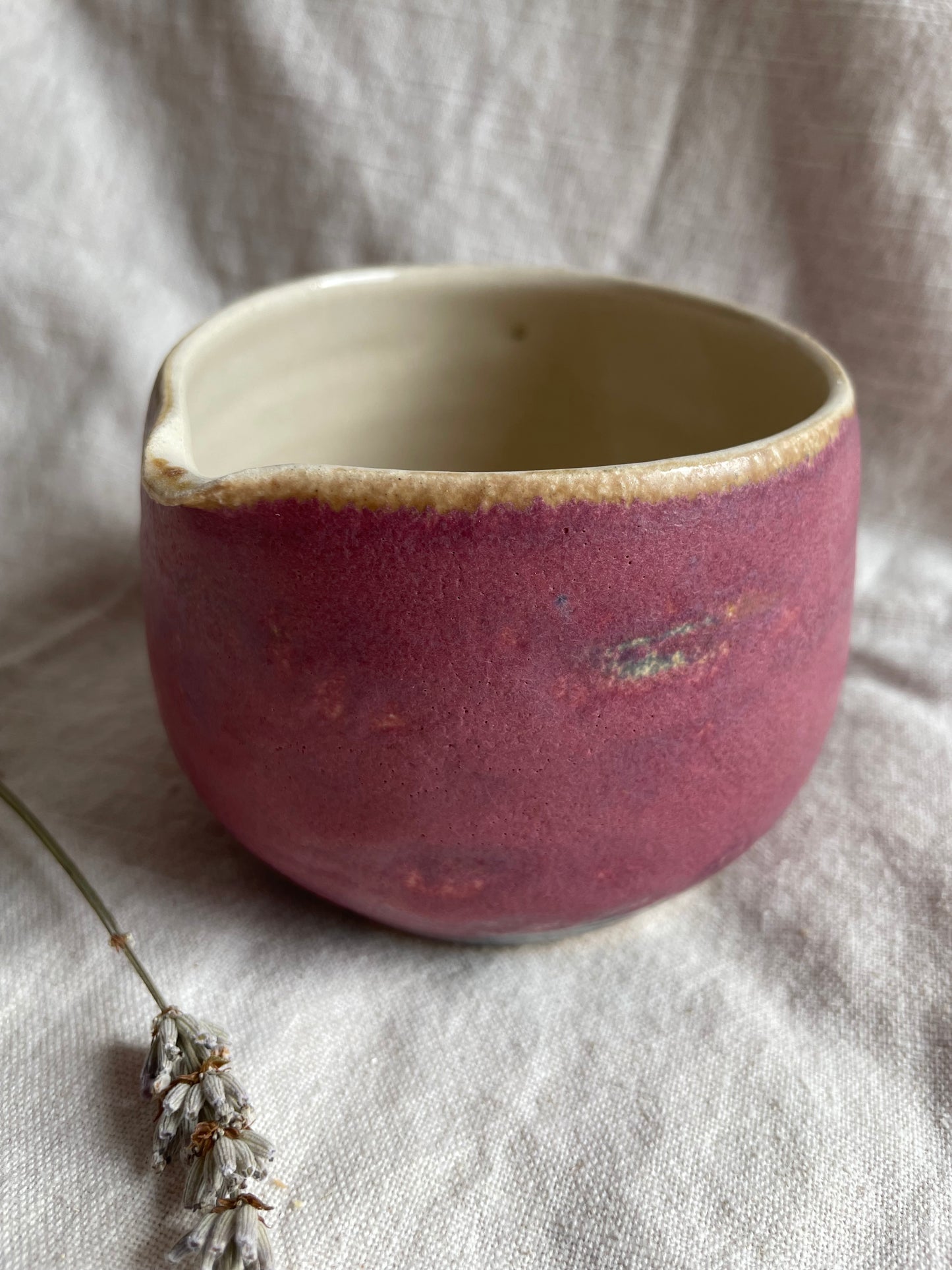 Dark Pink Matcha Bowl
