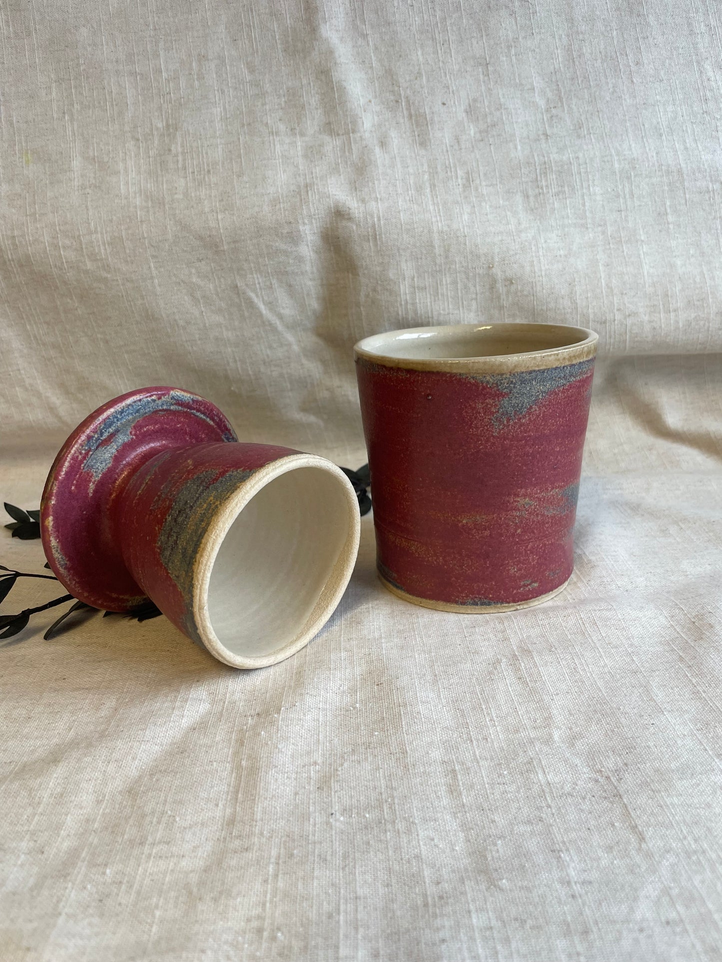 Dark Pink Butter Crock