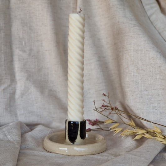 Stripe 1 Candlestick Holder