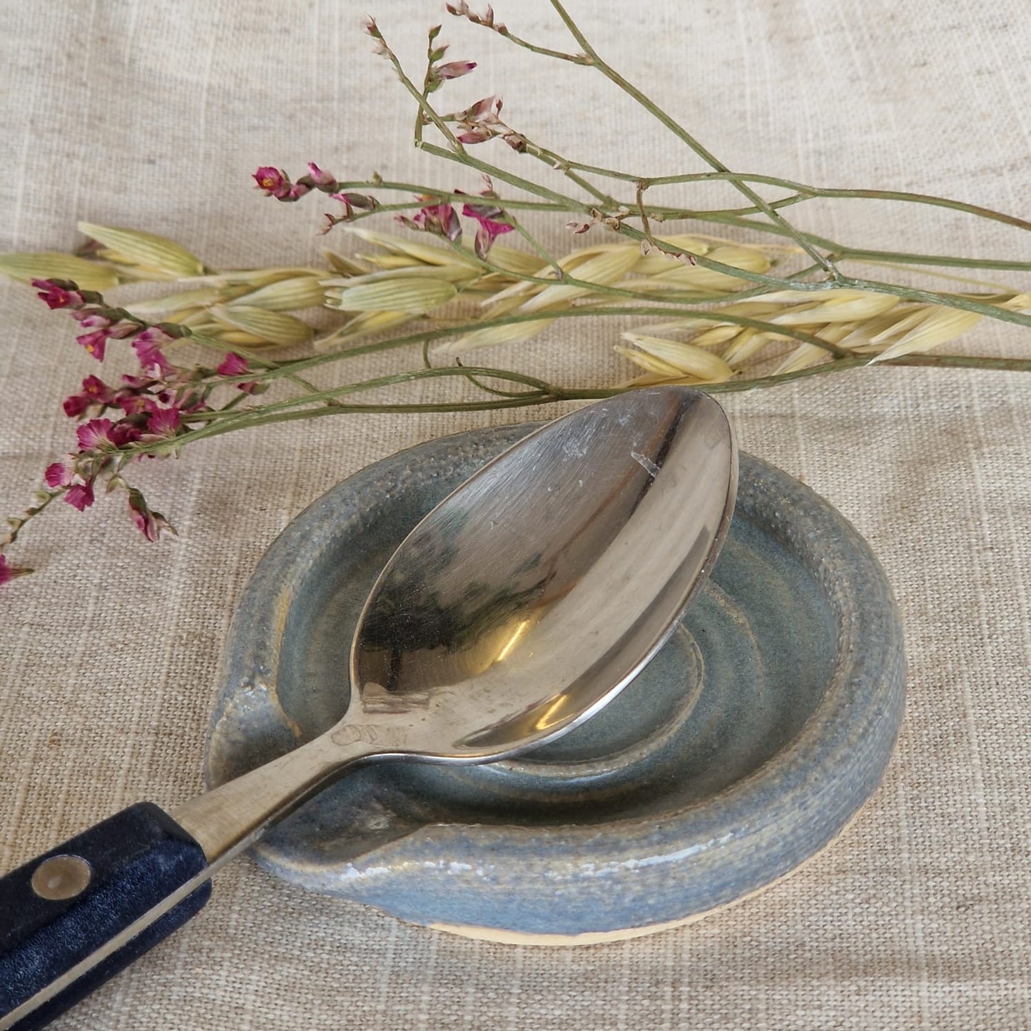 Sky blue mini spoon rest
