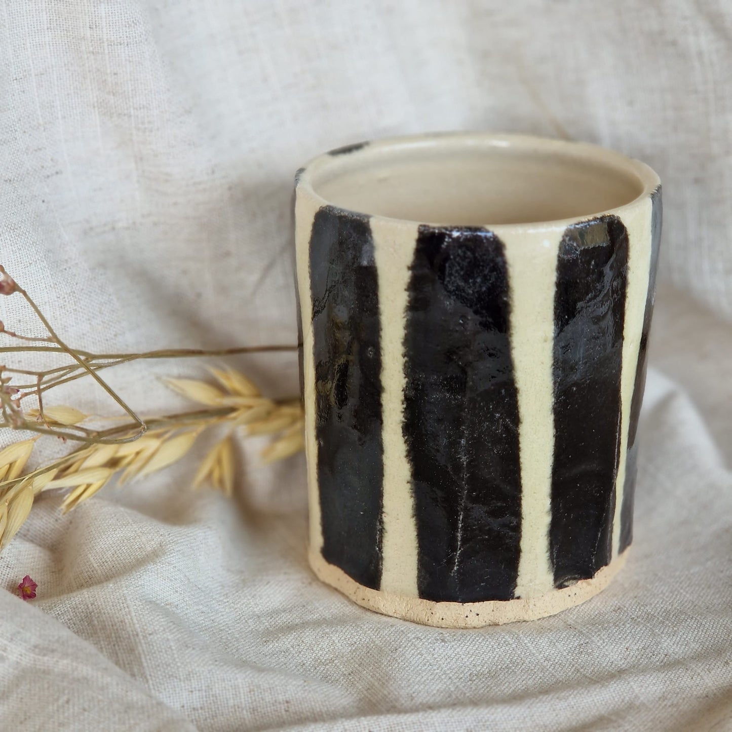 Stripe Double Espresso cup