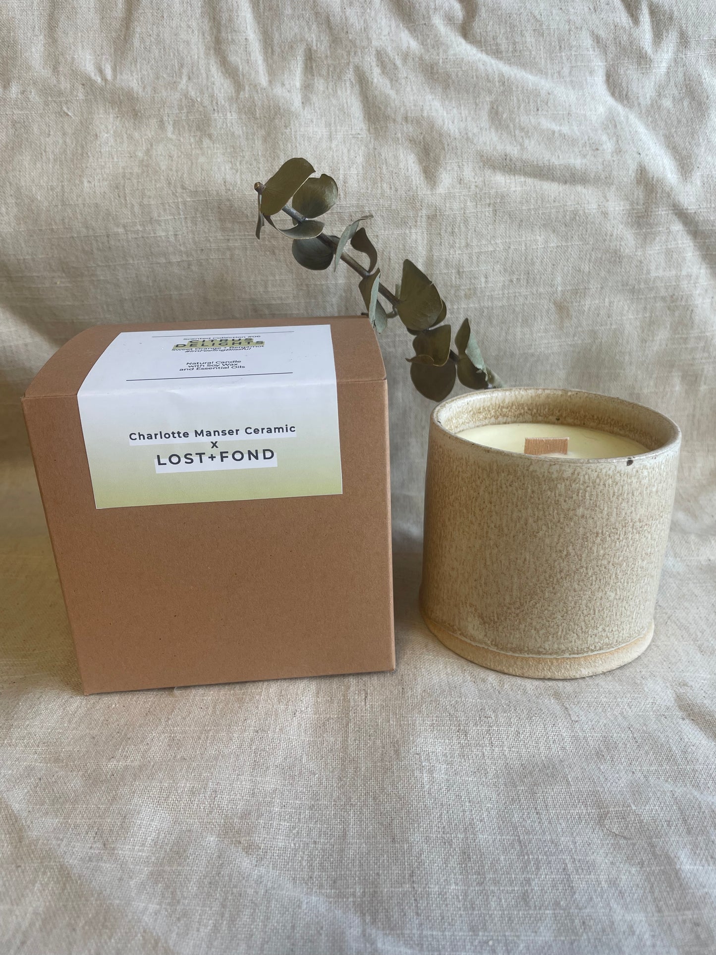 Ceramic candle