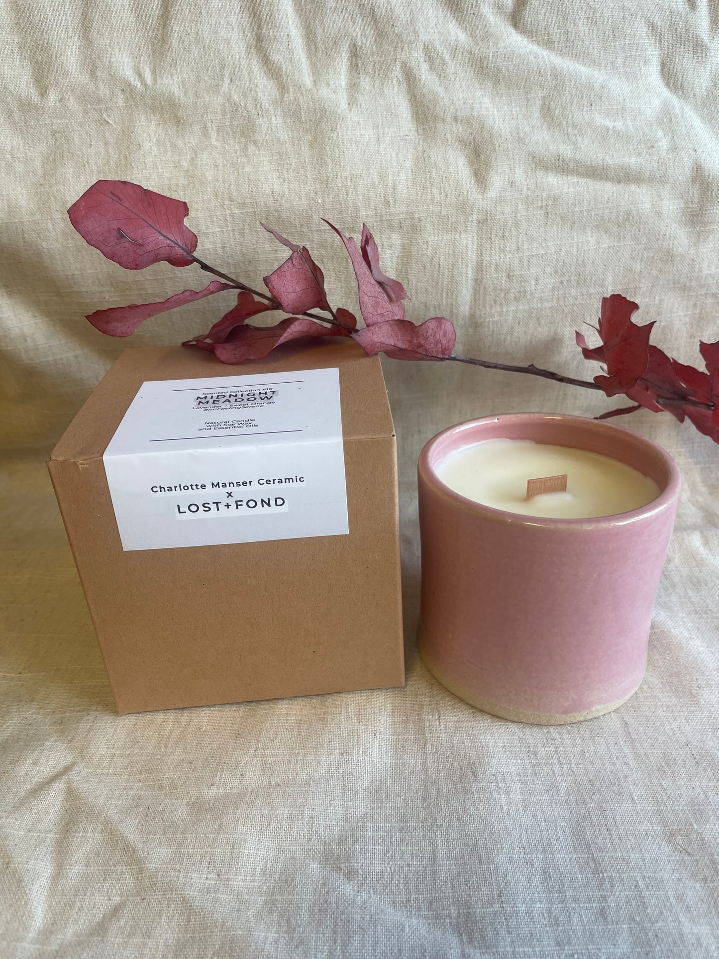 Ceramic candle