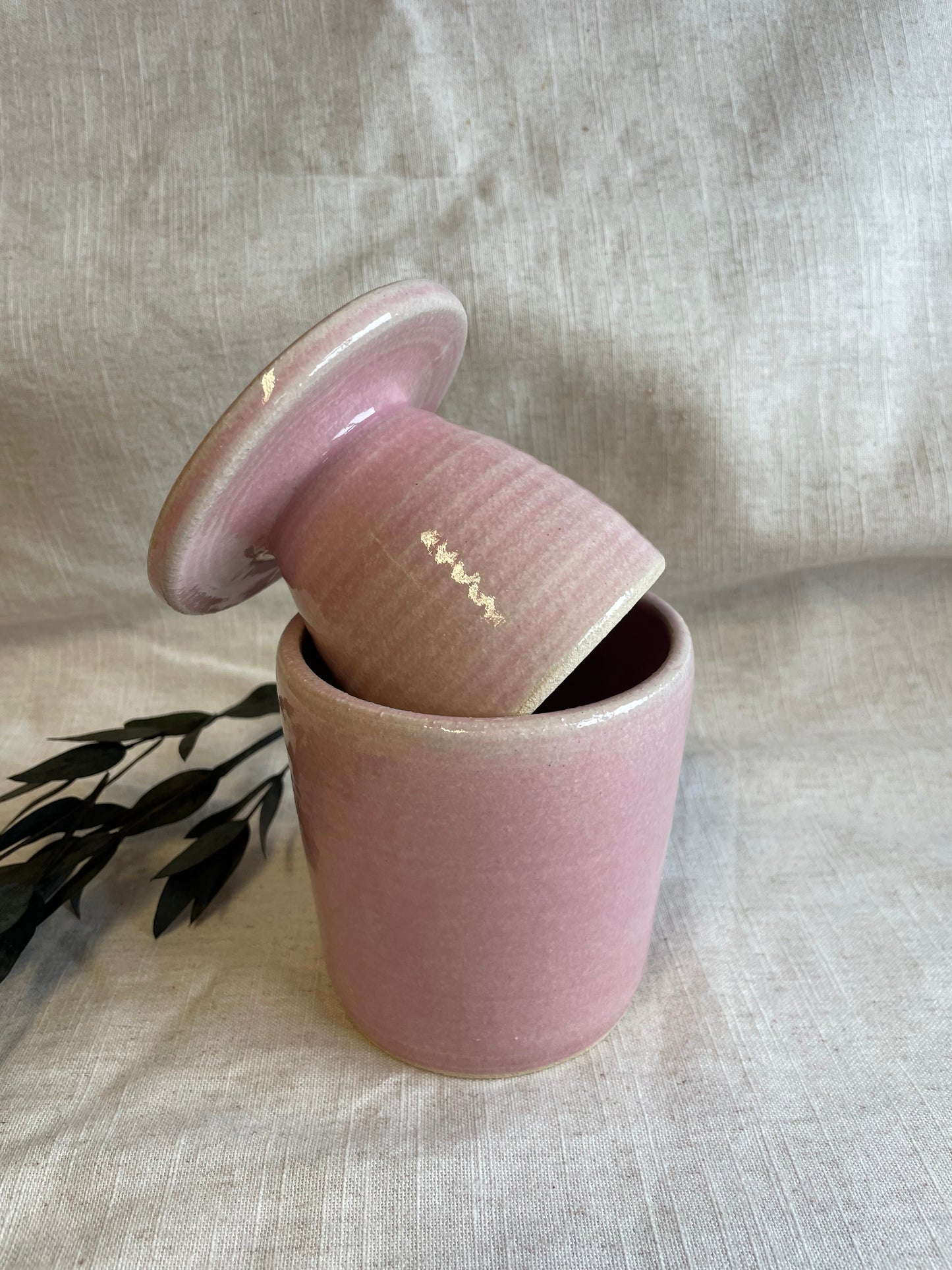 Candy Floss Pink Butter Crock