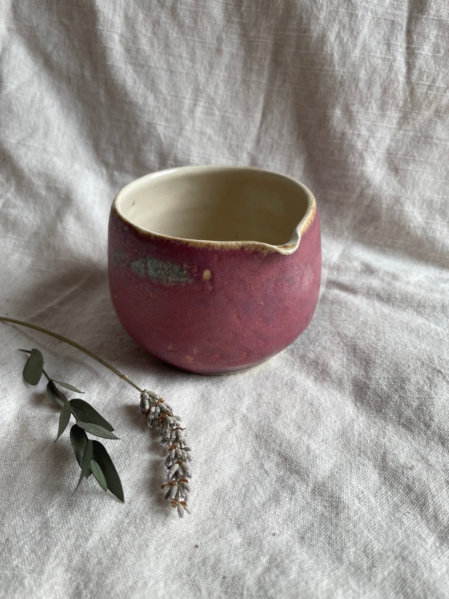 Dark Pink Matcha Bowl