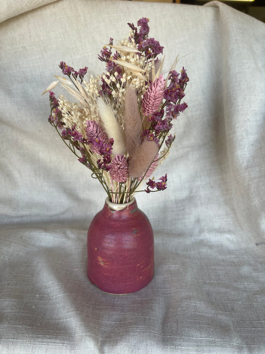 Dark Pink Bud Vase/ Reed Diffuser Bottle