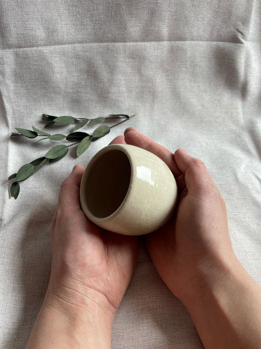 Bright White Mini Salt Pig