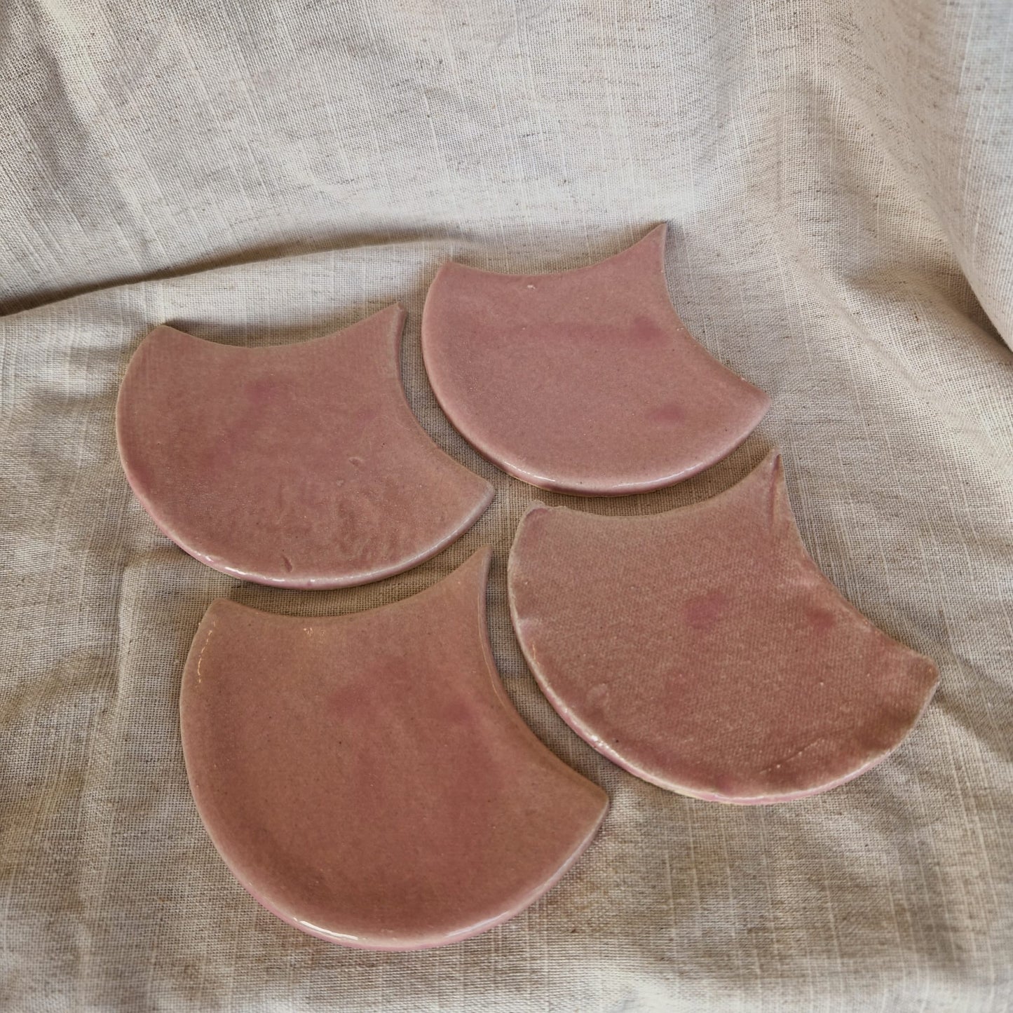 Candy floss pink coaster sets