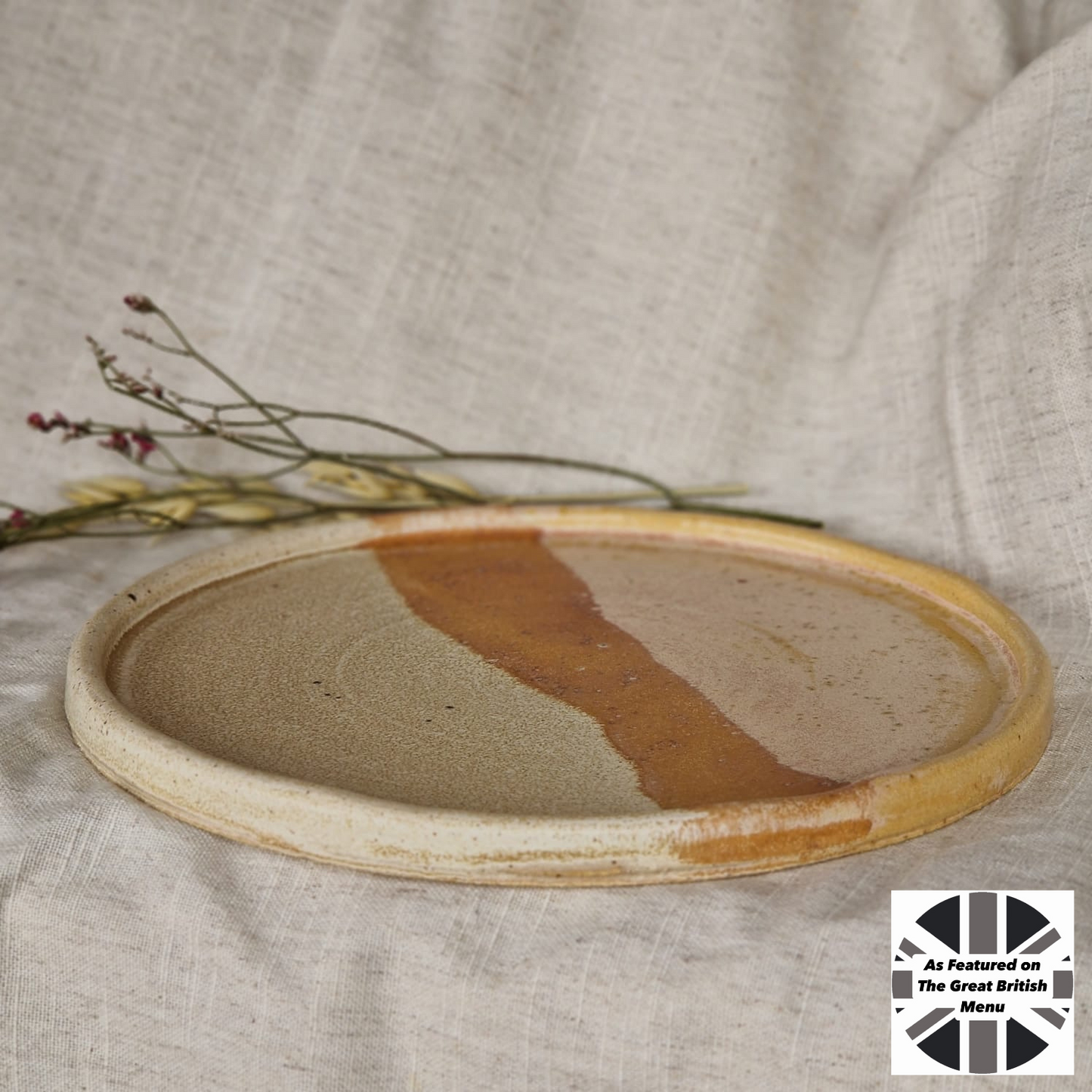 Dunes Ceramic Plate - As seen on The Great British Menu