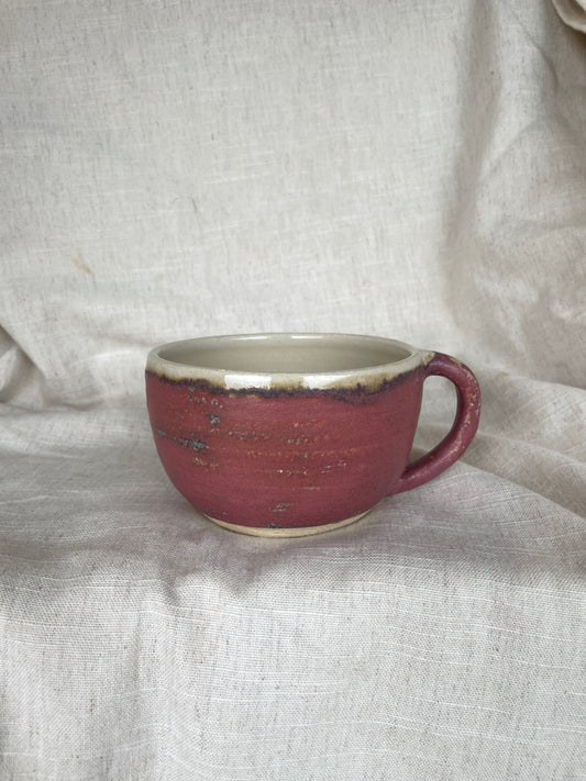 Dark Pink Cappuccino Mug