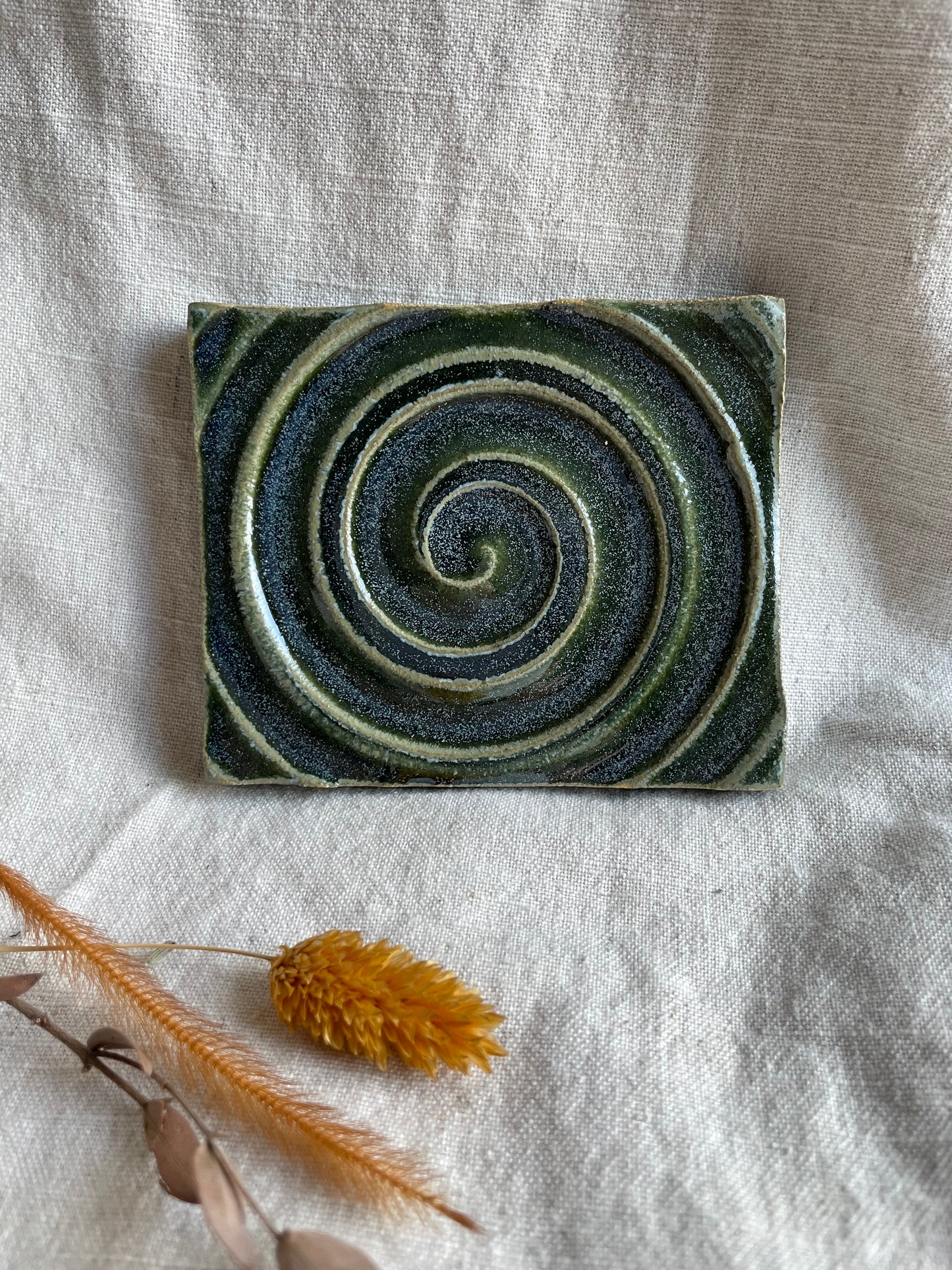 Green Rectangular Soap Dish