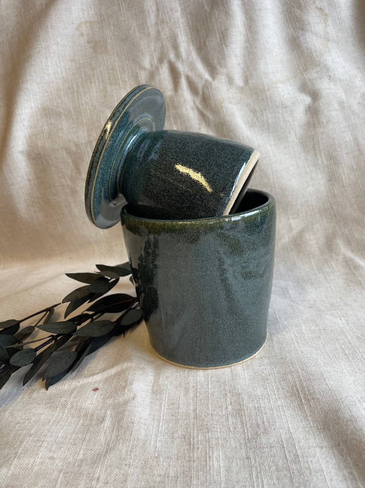 Green Butter Crock