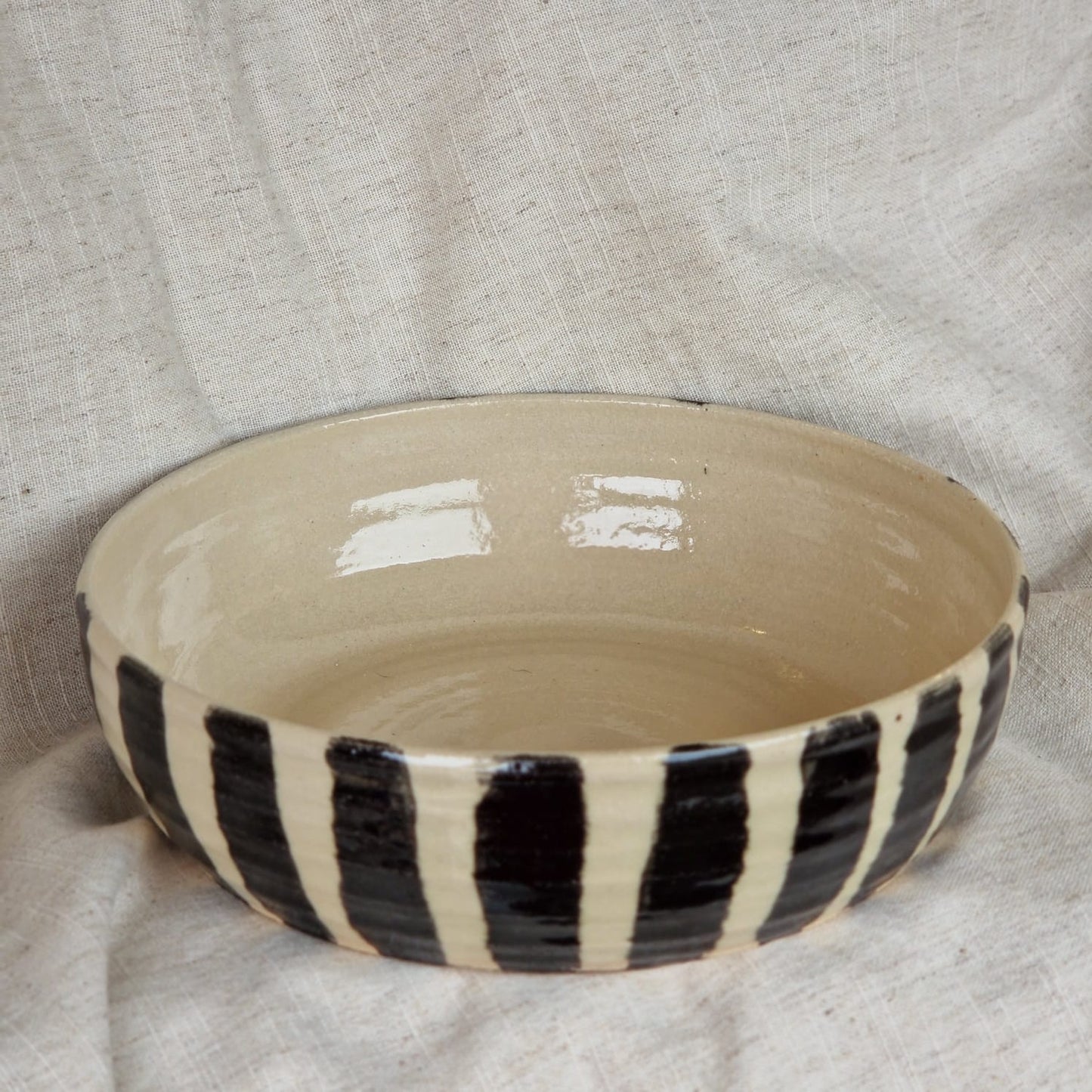 Stripe Pasta Bowl