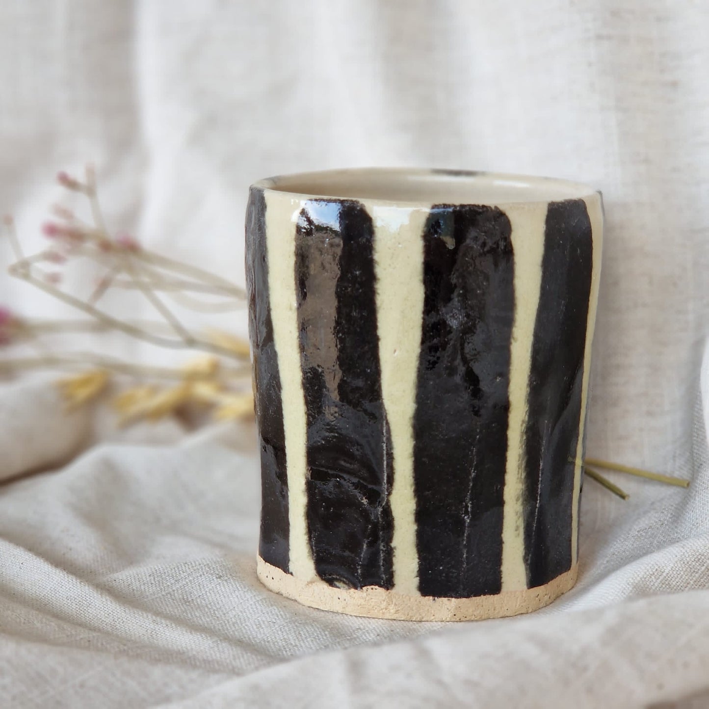 Stripe Double Espresso cup