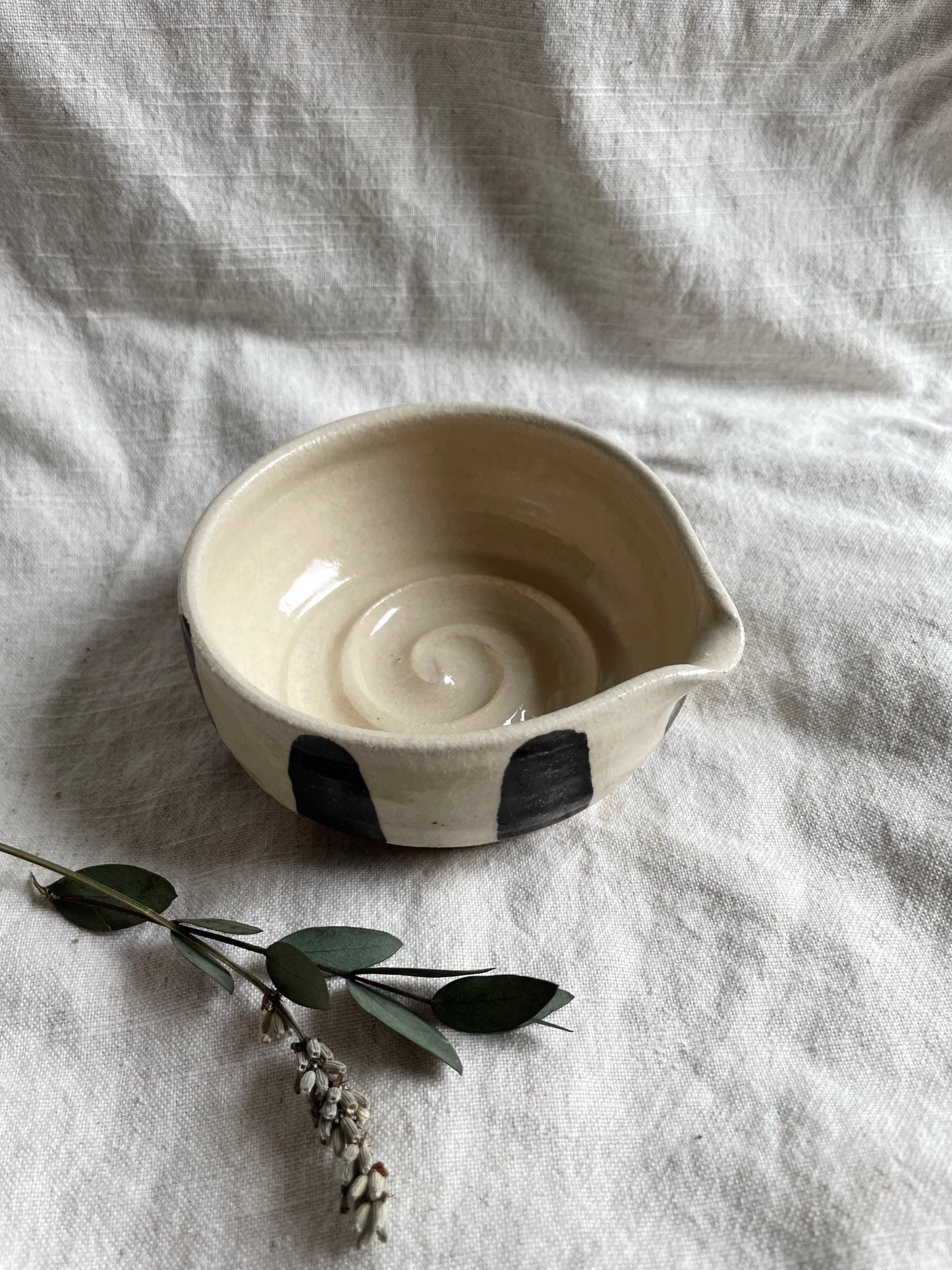 Stripe Shaving Bowl