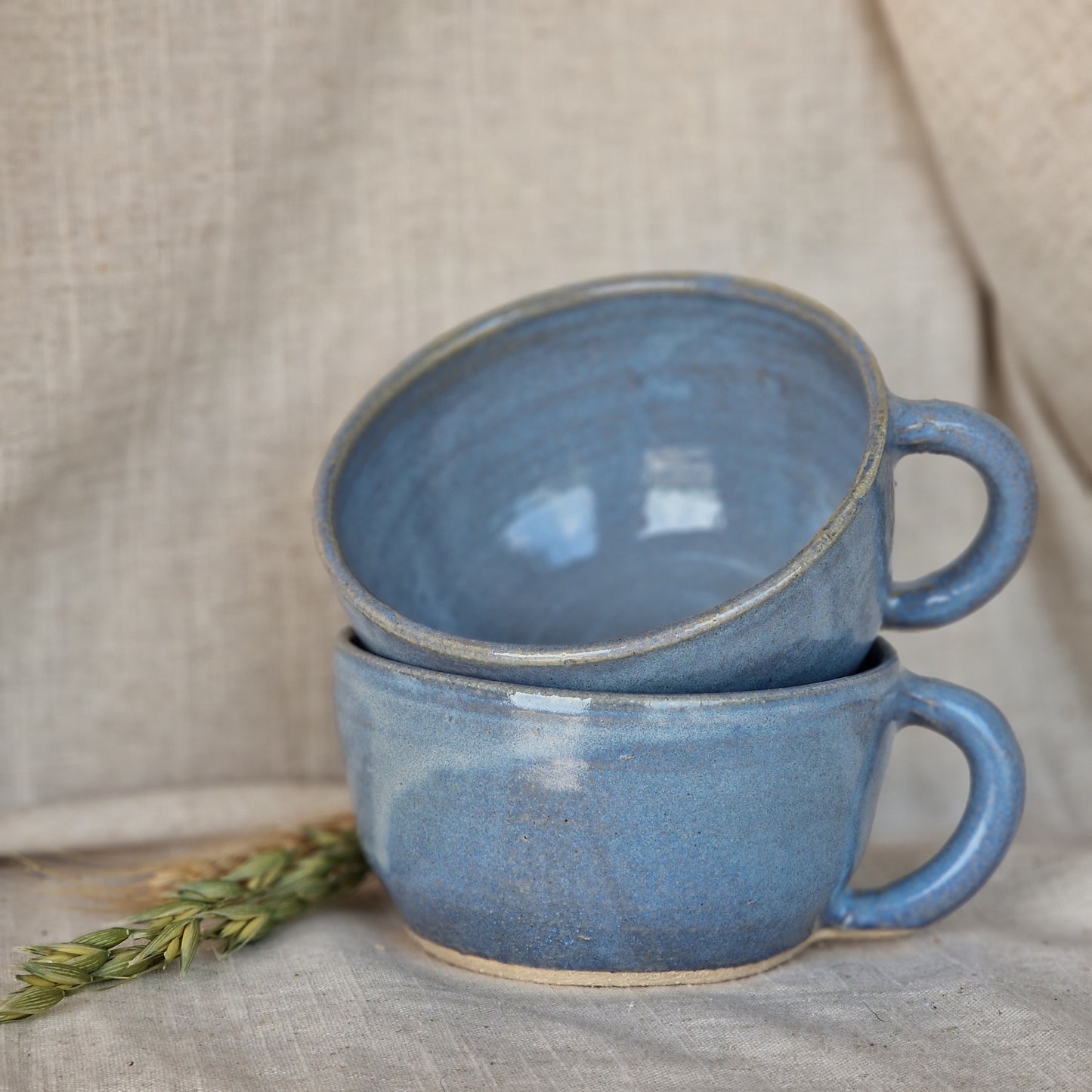 Sky Blue Cappuccino Mug
