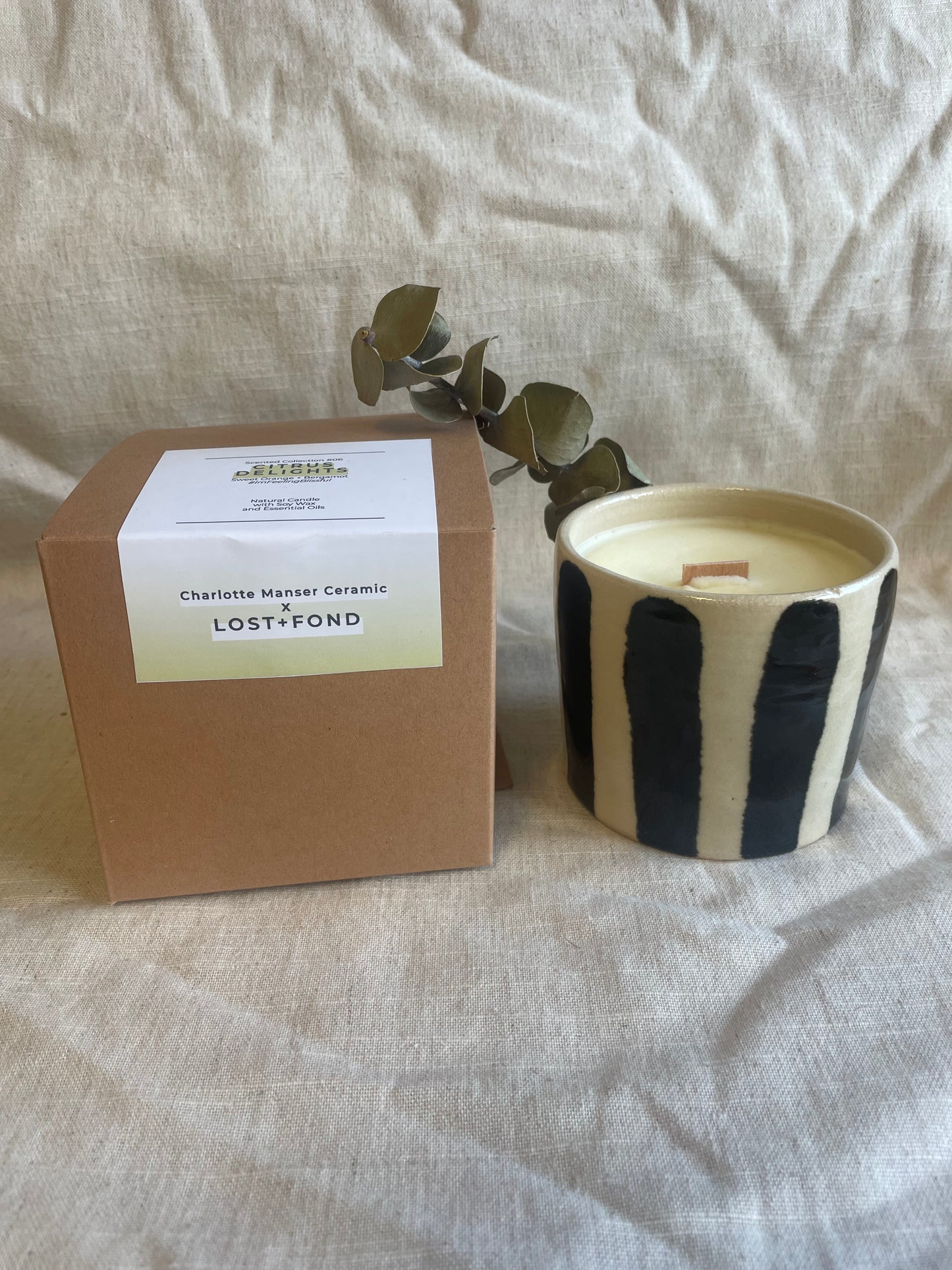 Ceramic candle