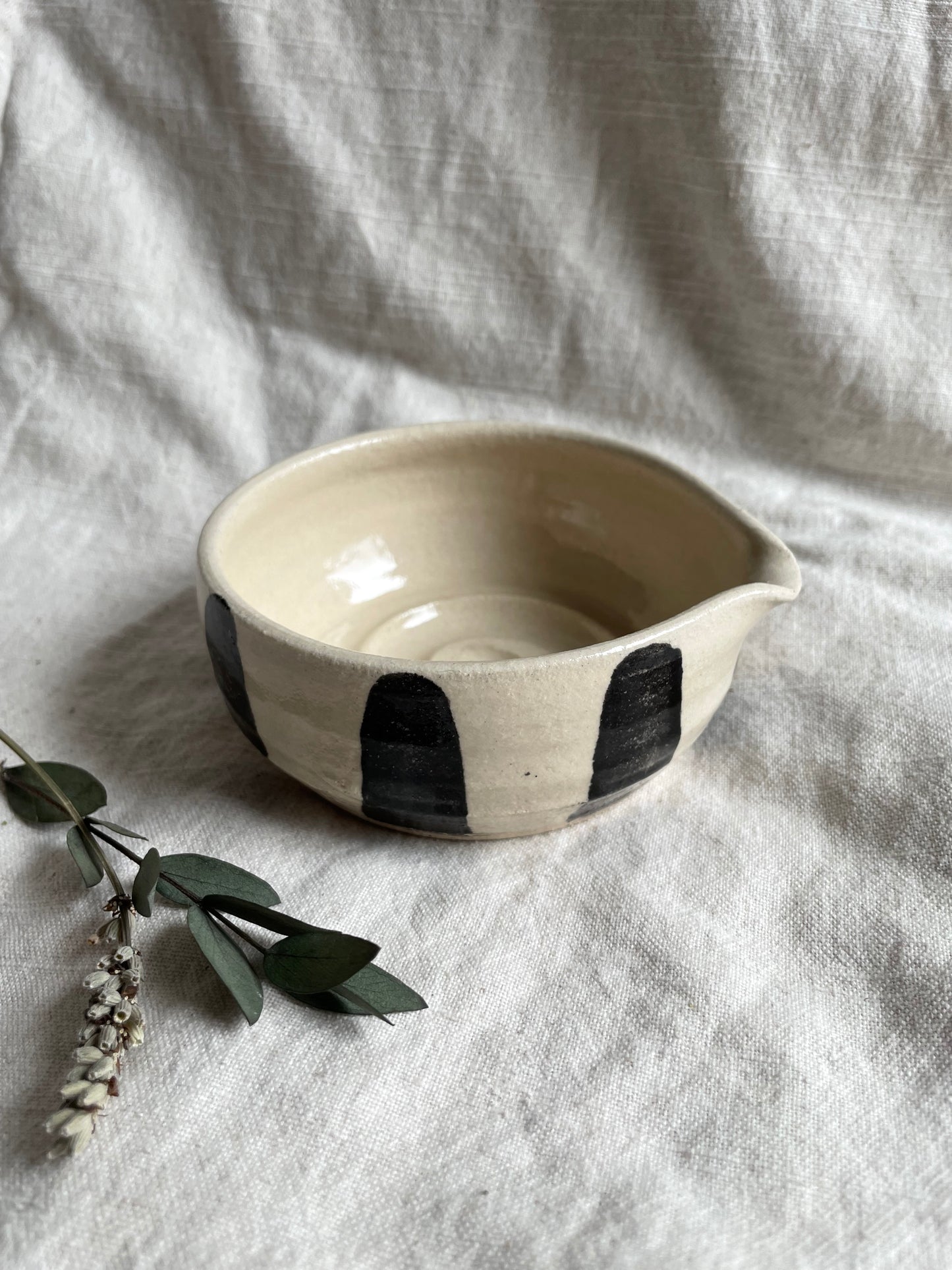 Stripe Shaving Bowl