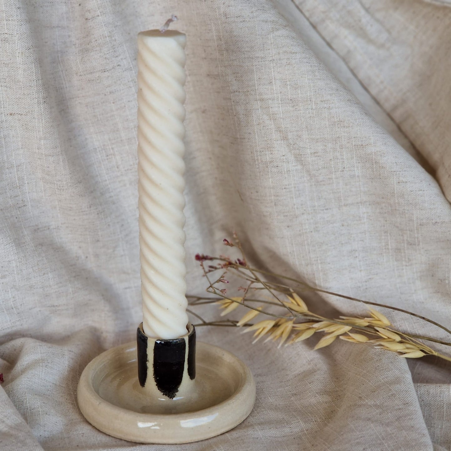 Stripe 1 Candlestick Holder