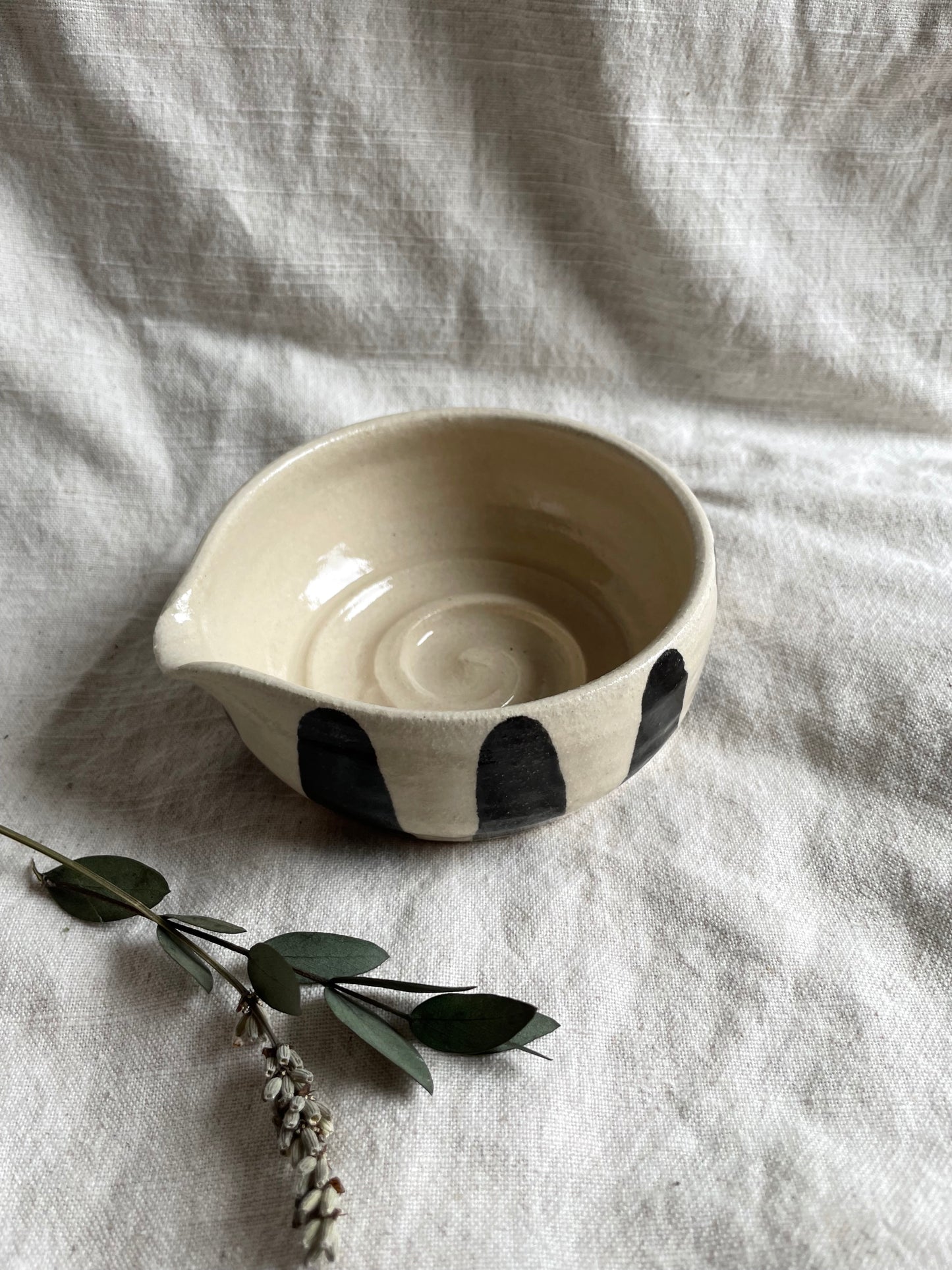 Stripe Shaving Bowl