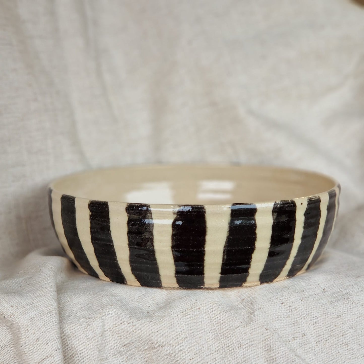 Stripe Pasta Bowl