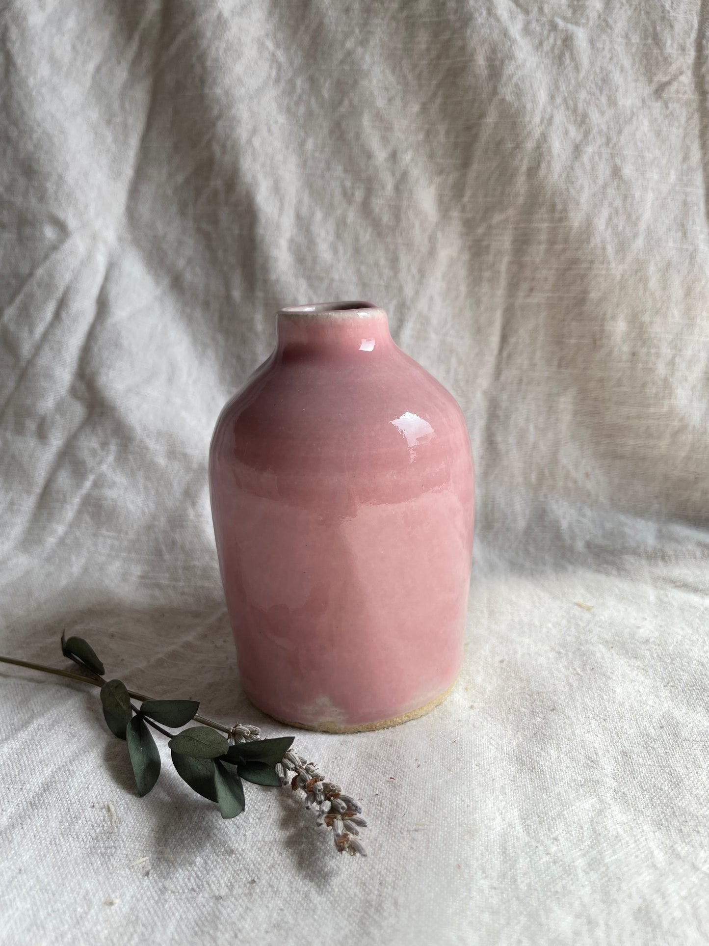 Candy Floss Pink Bud Vase/ Reed Diffuser Bottle