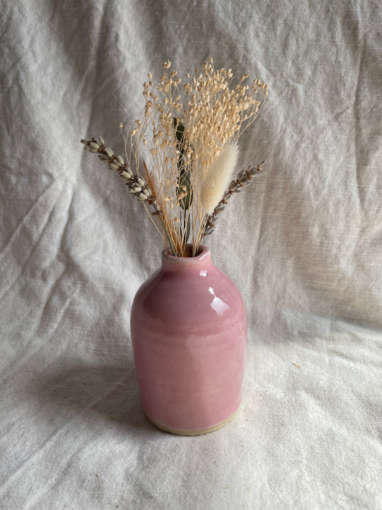 Candy Floss Pink Bud Vase/ Reed Diffuser Bottle