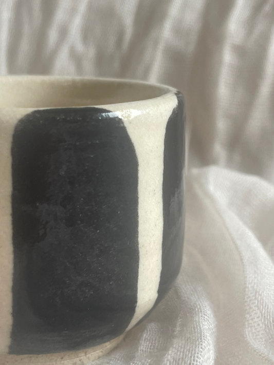 Stripe Footed Espresso Cup