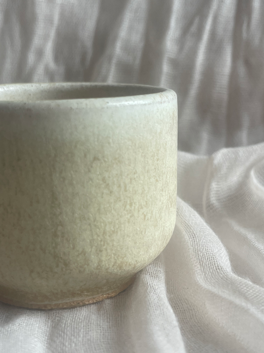 Cream Footed Espresso Cup