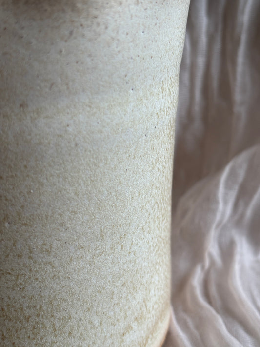 Cream Scalloped Planter