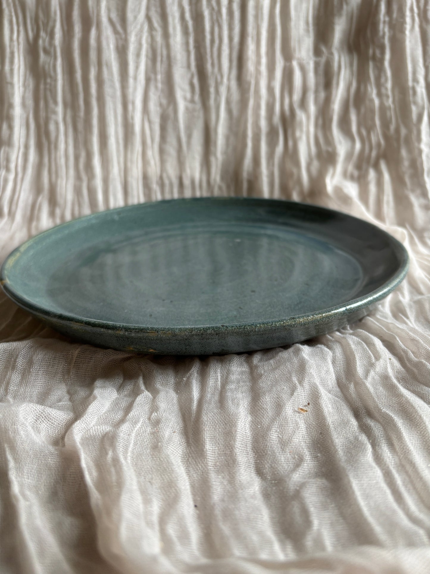 Green Coupe Dinner Plate