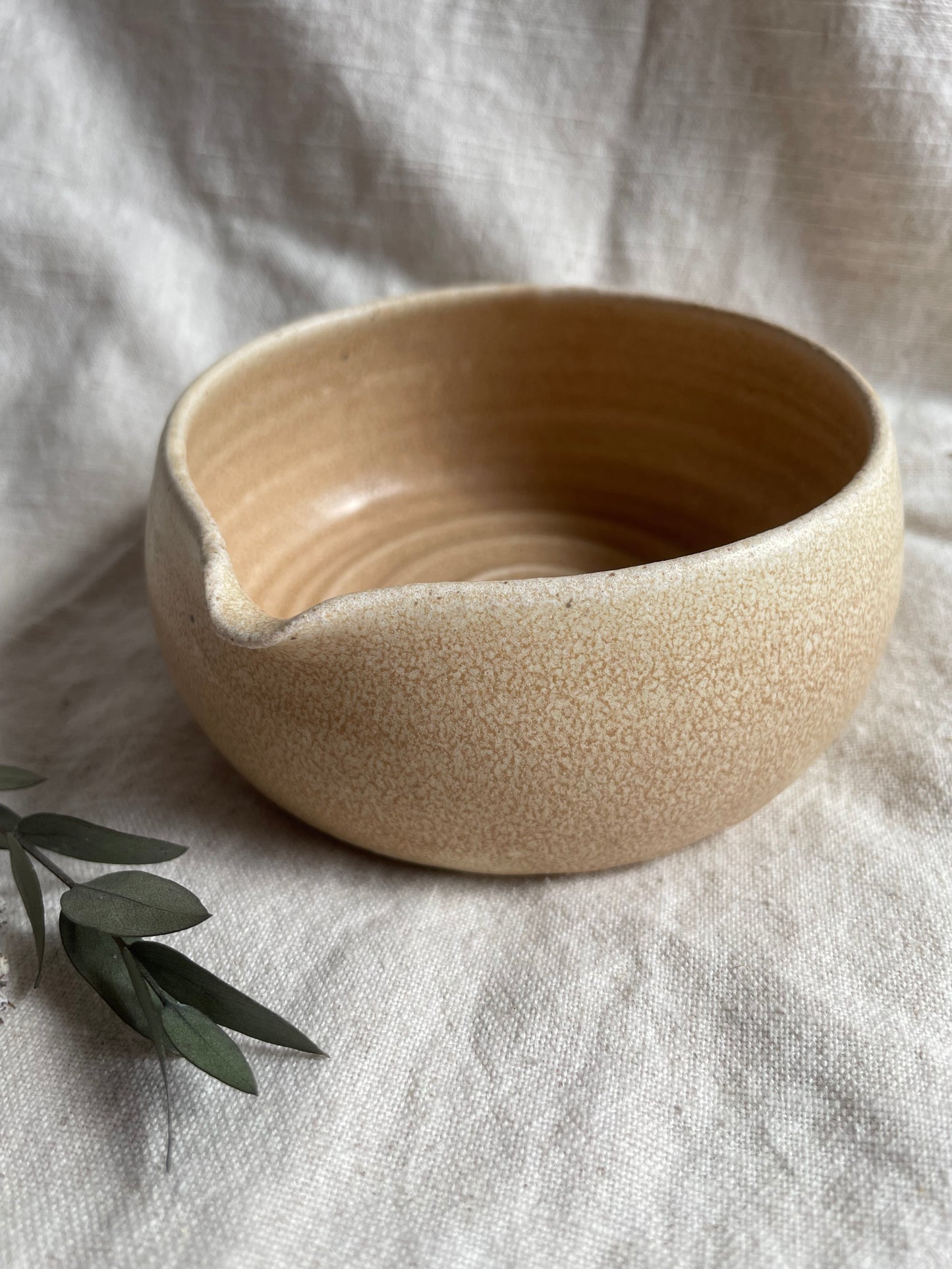 Cream Shaving Bowl