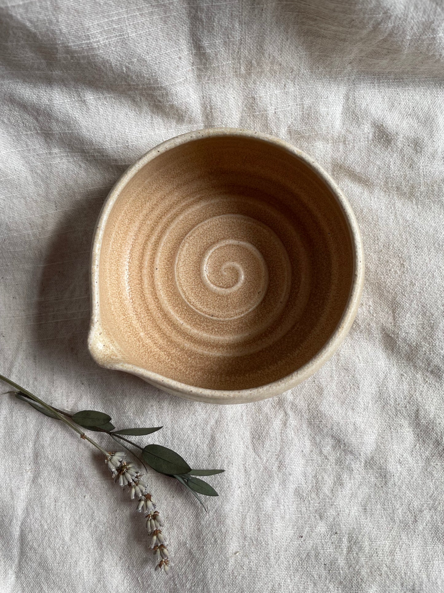 Cream Shaving Bowl