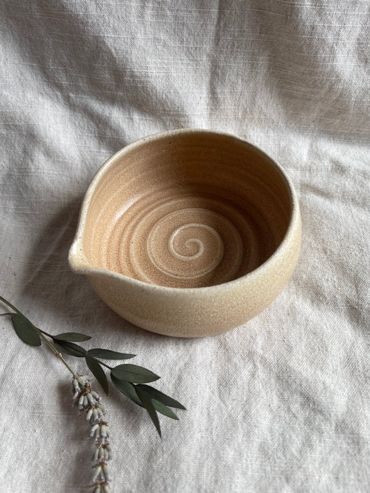 Cream Shaving Bowl