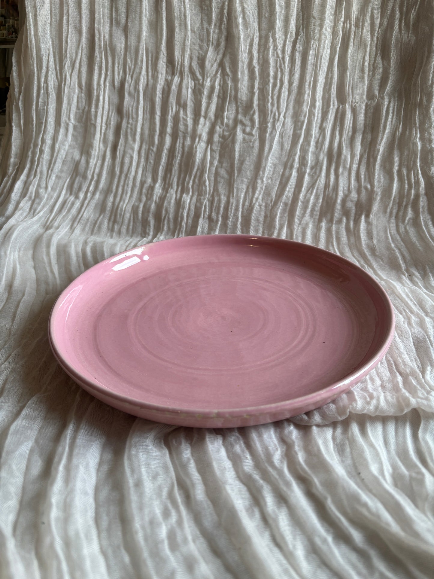 Candy Floss Pink Coupe Dinner Plate