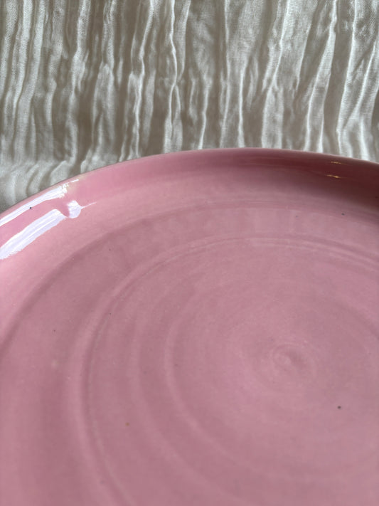 Candy Floss Pink Coupe Dinner Plate