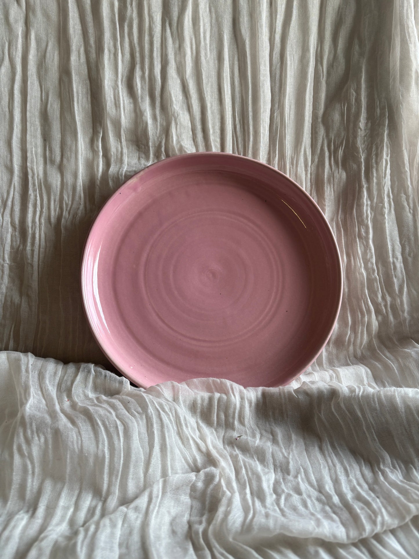 Candy Floss Pink Coupe Dinner Plate