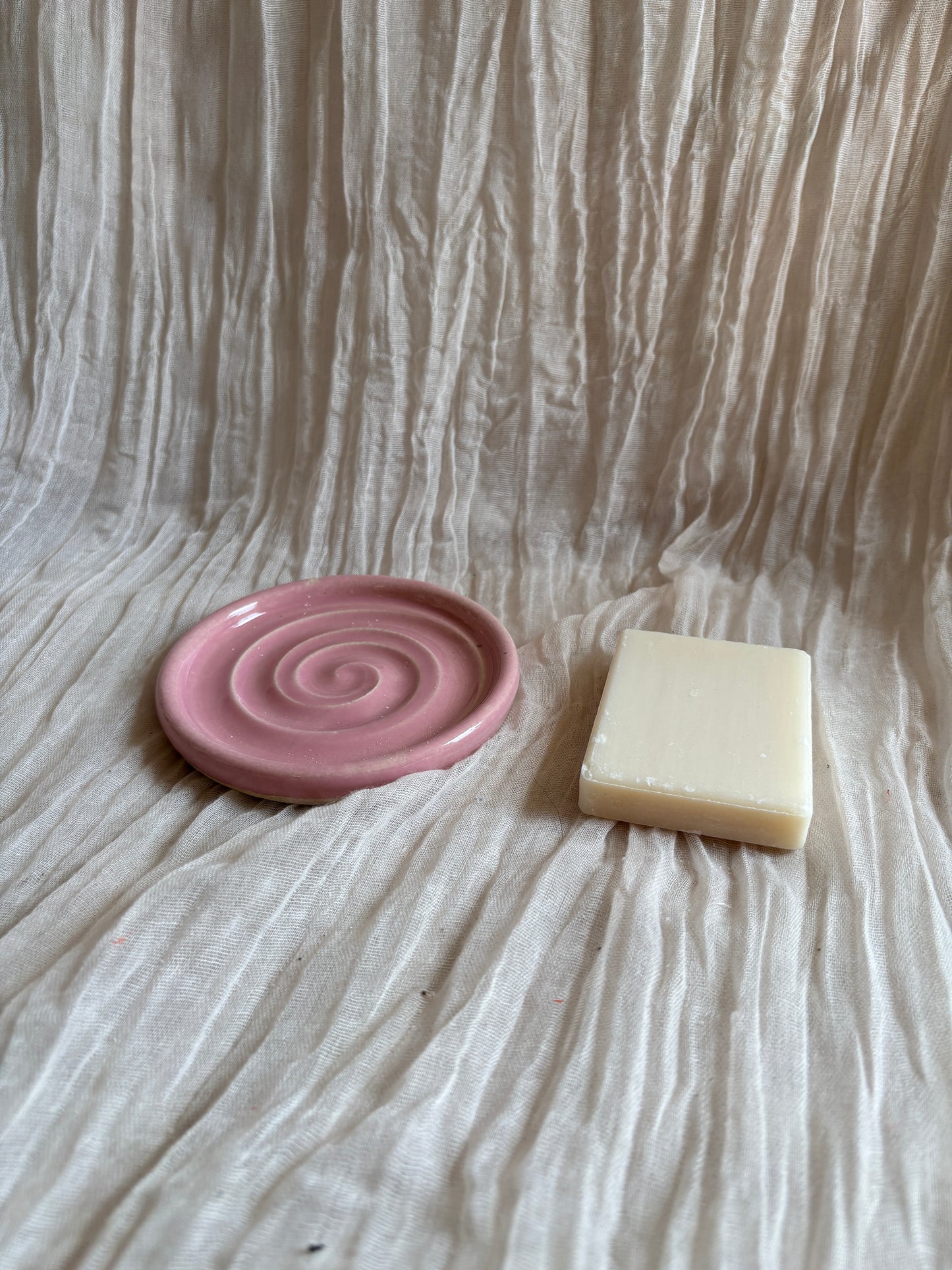 Candy Floss Pink Soap Dish